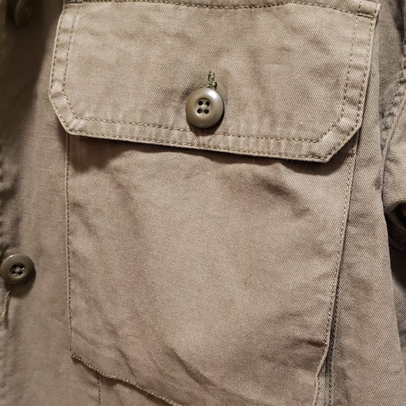 Vans Olive Green Women's Cropped Cargo Jacket - Size S - Picture 3 of 8